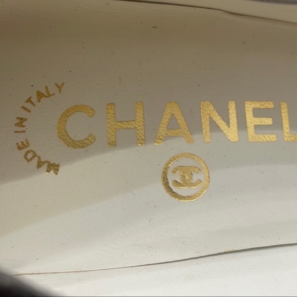 ⚜️New CHANEL Beautiful Tweed Cap Toe Platform Shoes Pumps 39.5 Authenticated - Picture 15 of 16